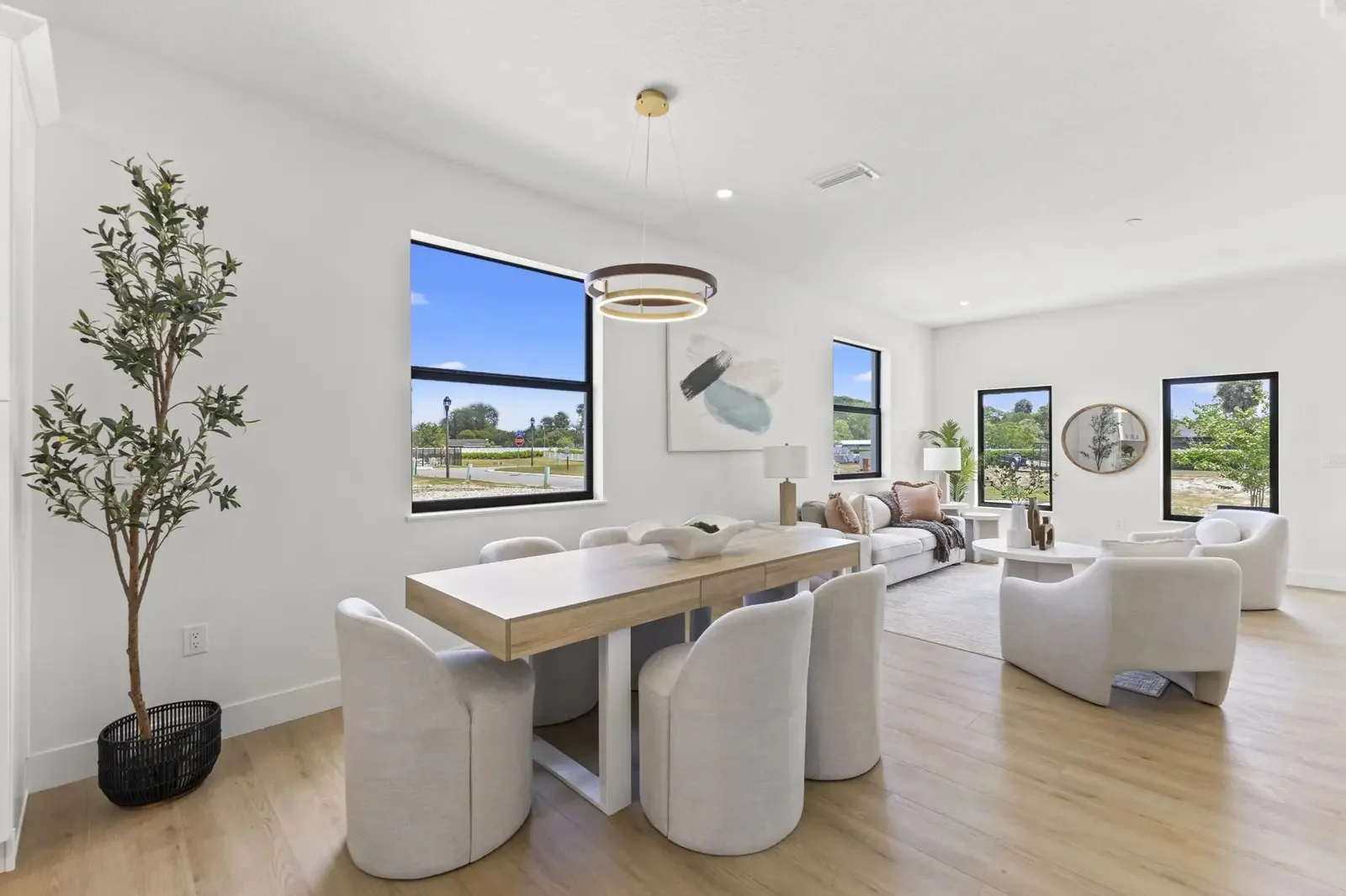 Residence 6216 living and dining at Latitudes in the Park, Pinellas Park, Florida