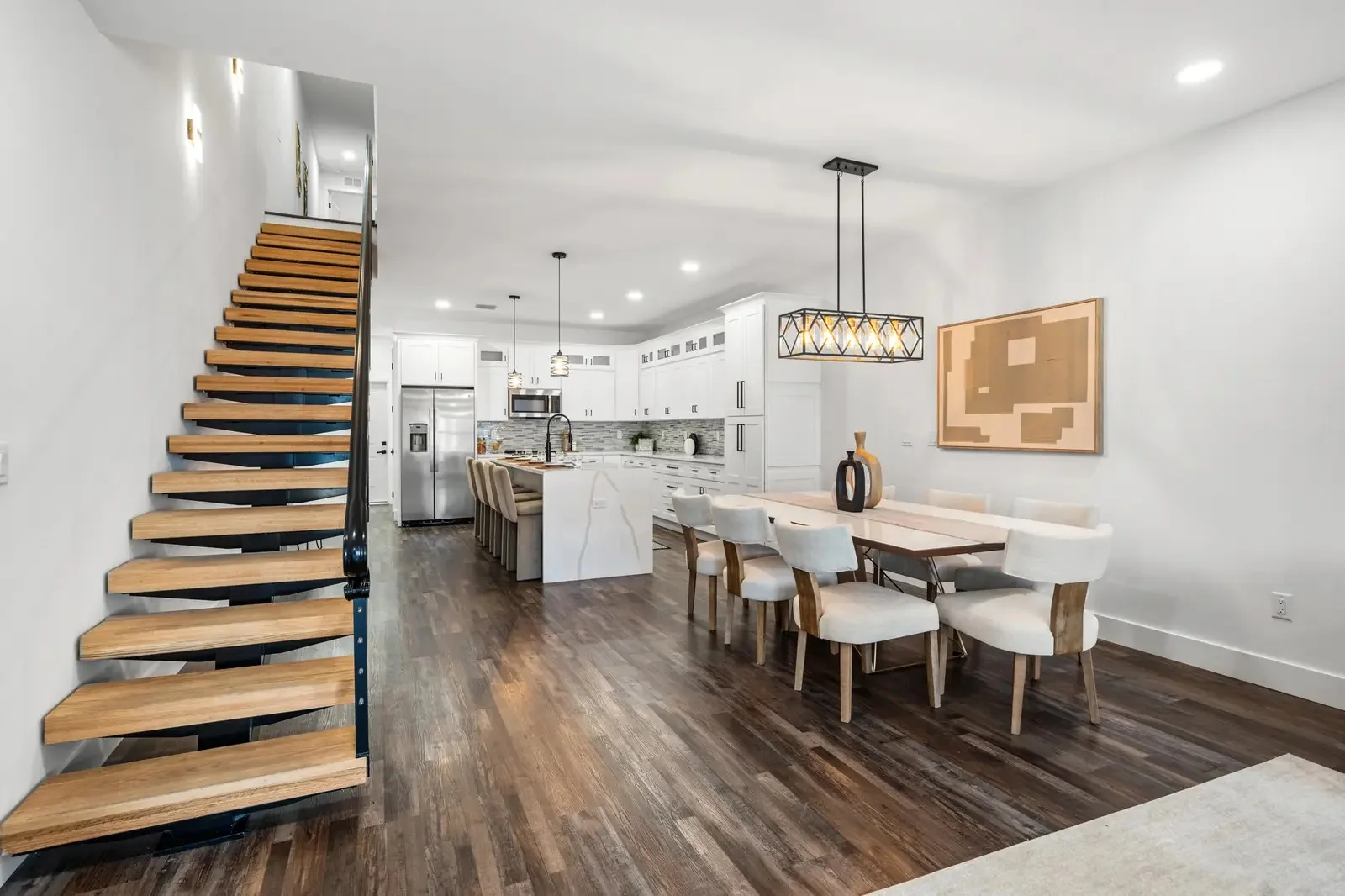 Residence 6206 floating stairs at Latitudes in the Park, Pinellas Park, Florida